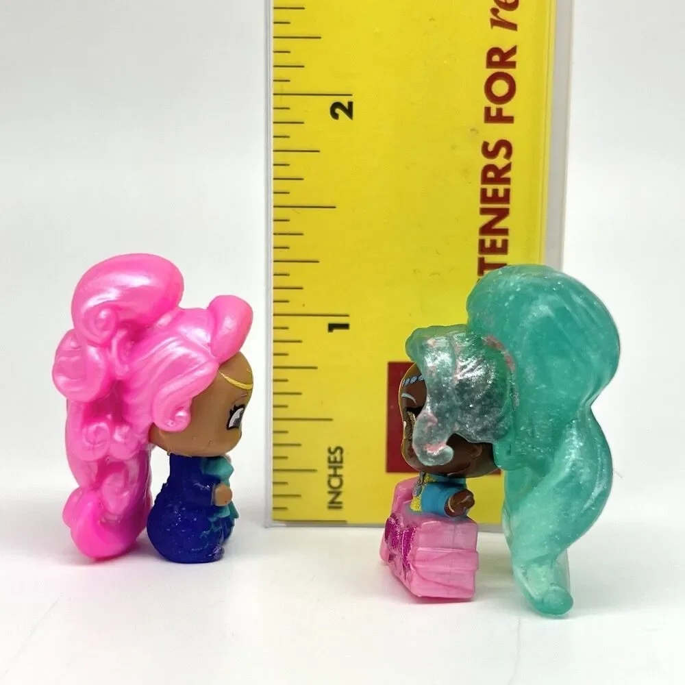 Shimmer & Shine Teenie Genies Mini Figure Dolls LOT of 4 Nickelodeon Toy RARE